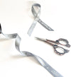 Eid Ribbon - Gray Eid Ribbon with Silver Text