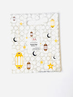 White Goodie Bags with Crescent, Stars and Lantern Pattern (60 bags)