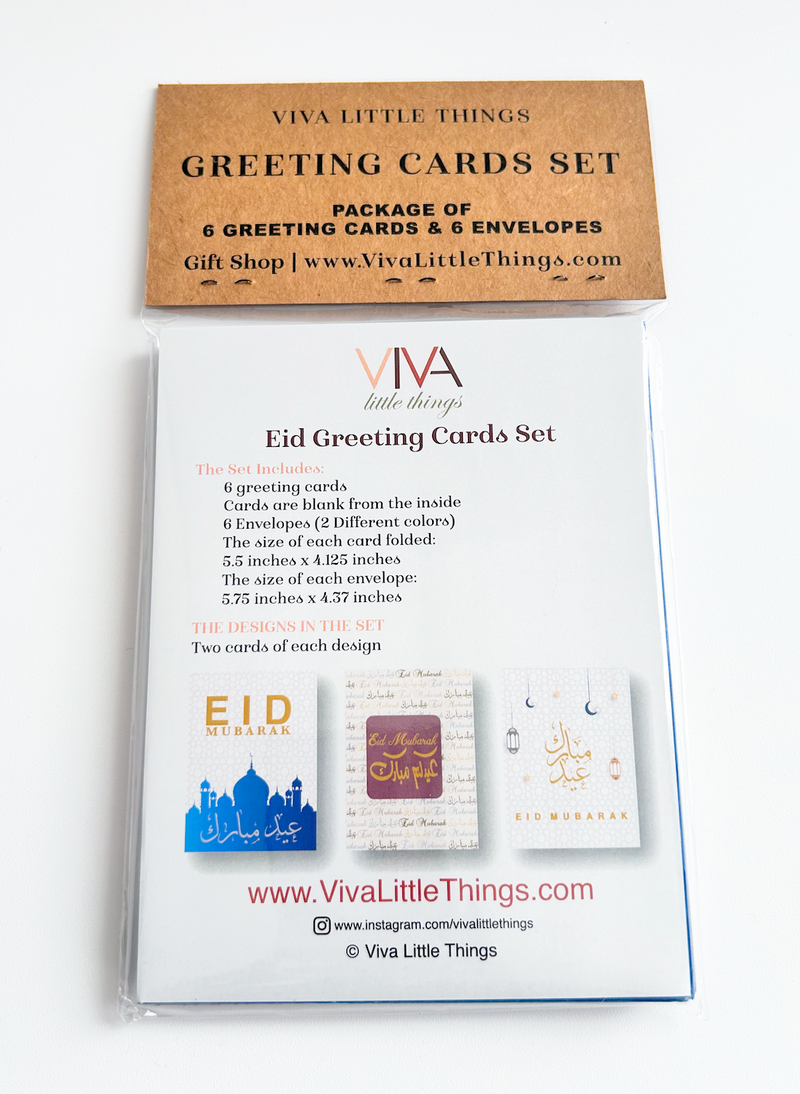 Eid Greeting Cards Set