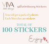 Eid Stickers 100 Circle 1.5 inches Stickers