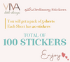 Ramadan Stickers 100 Circle 1.5 inches Stickers