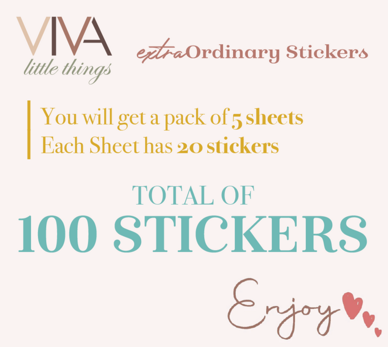 Eid Stickers 100 Circle 1.5 inches Stickers