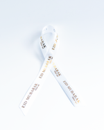 Eid Ribbon - White Eid Ribbon with Golden Text