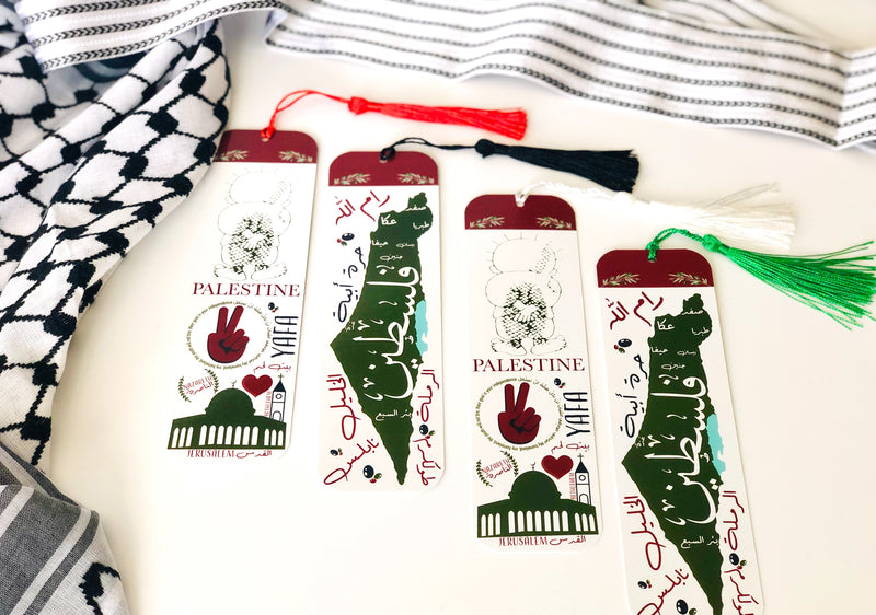 Pali-Bookmark (Palestinian Bookmarks with Flag Colors Tassels)